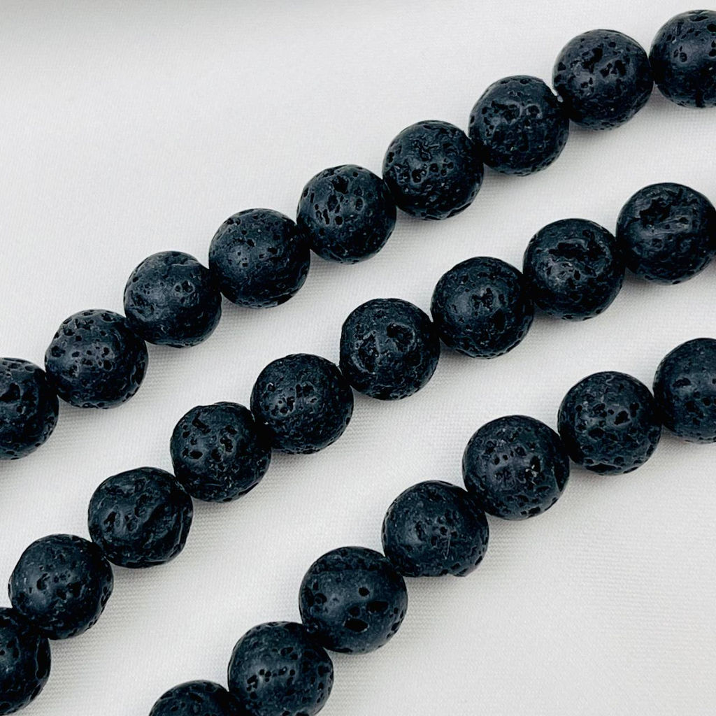 Бусины для украшений из Лавы 38 см