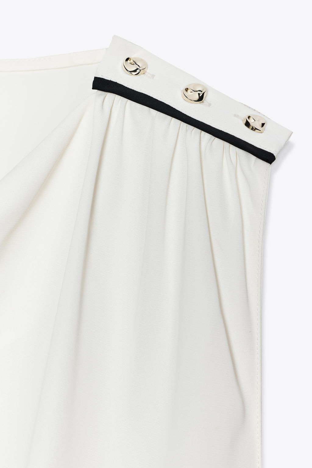 SHOULDER BUTTON BLOUSE - Zara фото 8