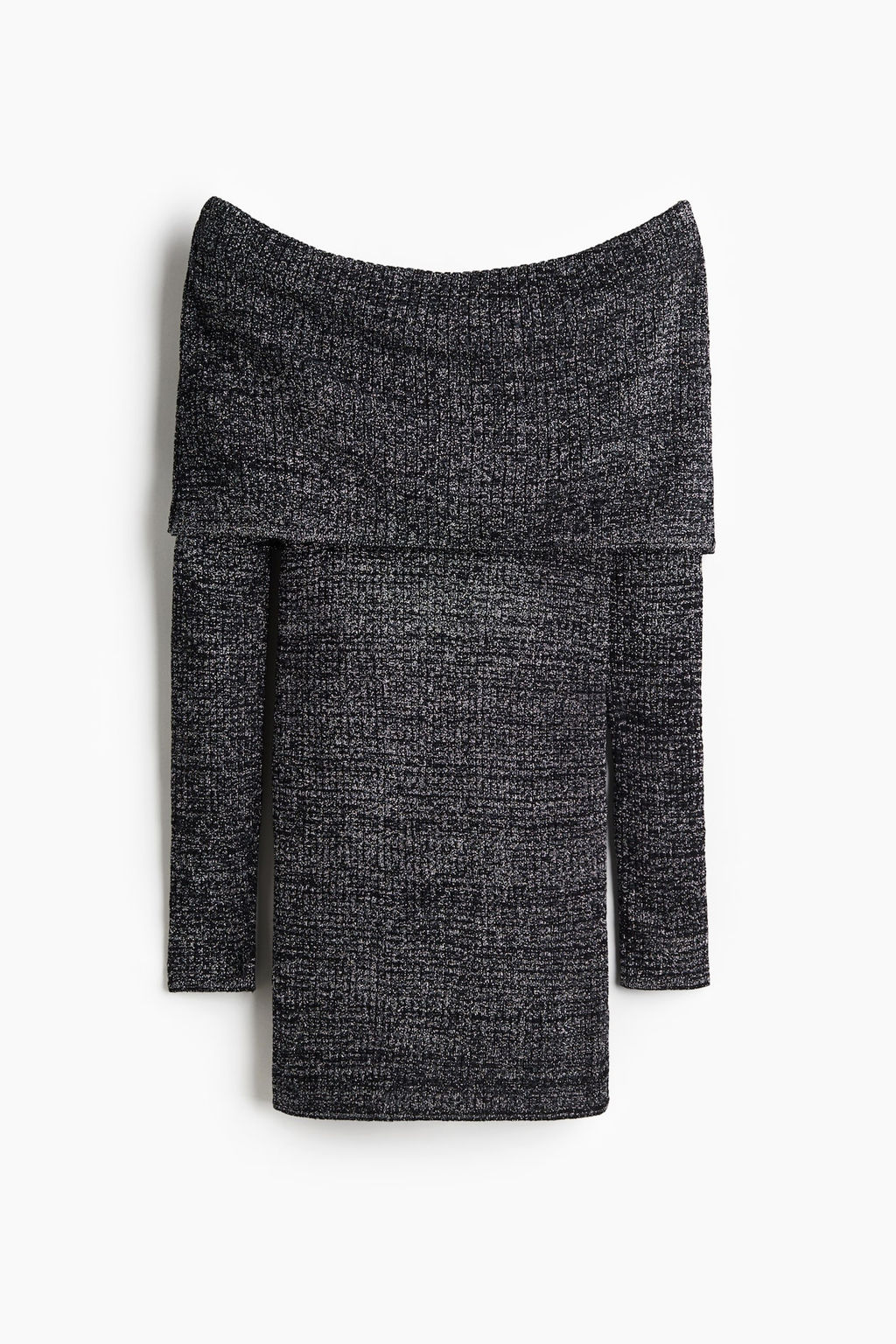 Vestido off-the-shoulder con brillo - H&m фото 5