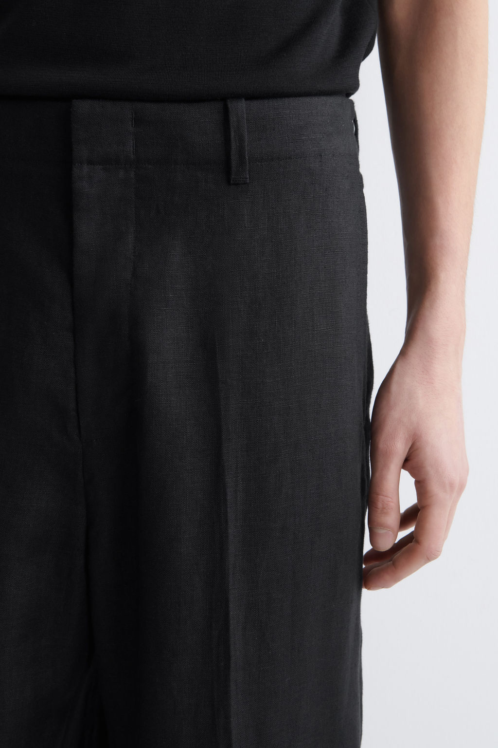 PANTAL?N DE LINO RELAXED FIT STRAIGHT LEG - H&m фото 8
