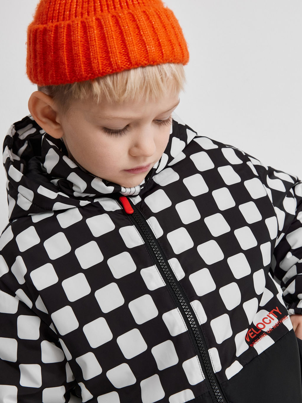 ACOOLA / Куртка детская для мальчиков Raf черно-белый  фото 7