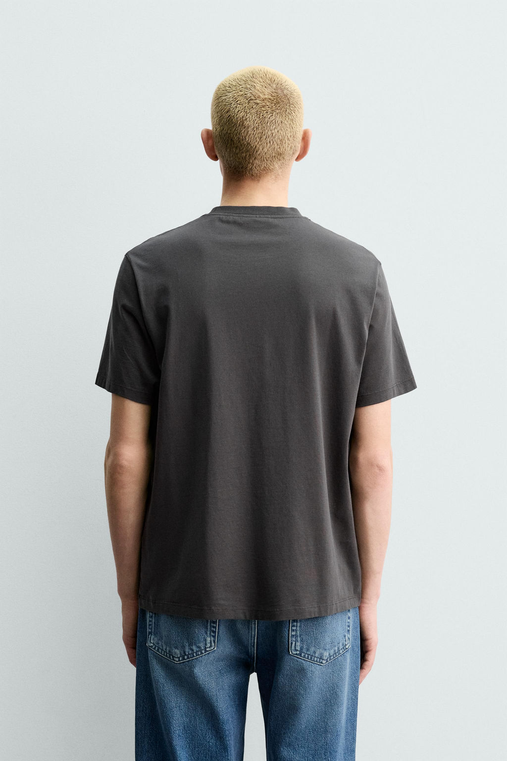 CAMISETA MEDIUM WEIGHT REGULAR FIT ORIGINS / Carb?n - Zara фото 3