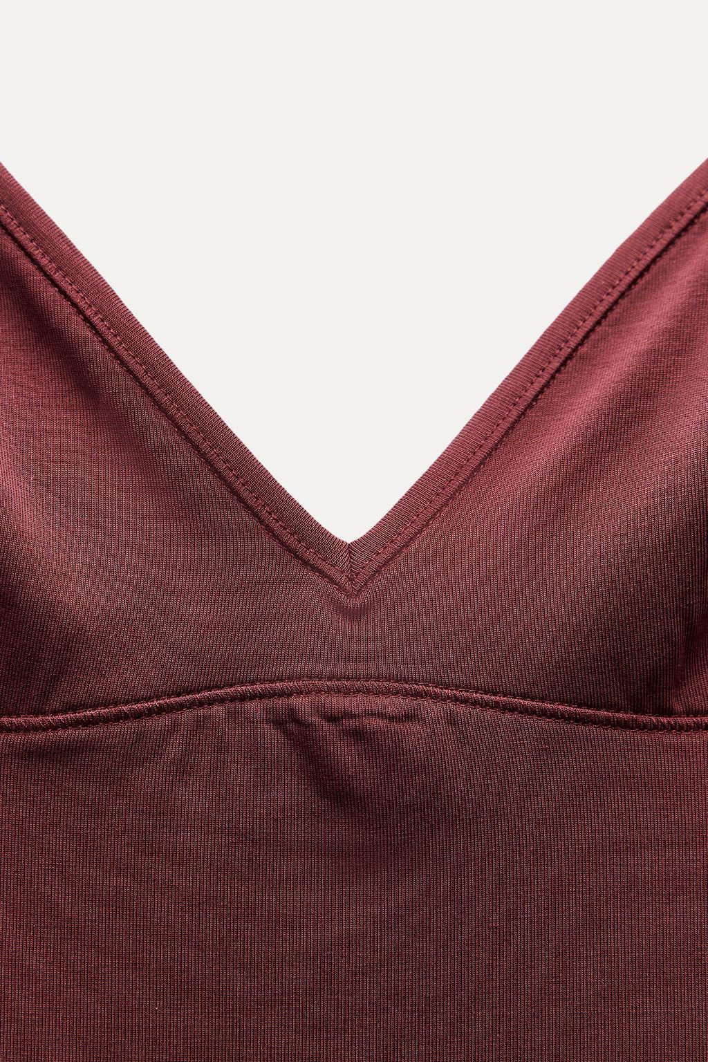 STITCHED VEST TOP - Zara фото 16
