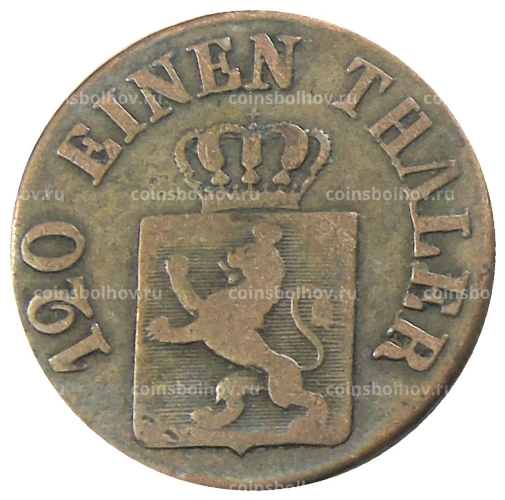 3 гелера 1843 года Германские государства Гессен-Кассель