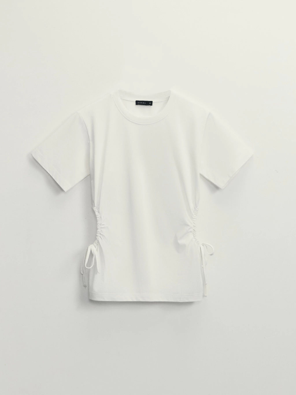 Футболка из хлопка с вырезами по бокам / Zarina  фото 10