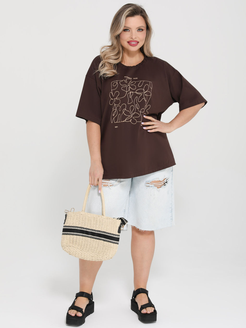 Футболка 95% хлопок, 5% эластан - Dora фото 3