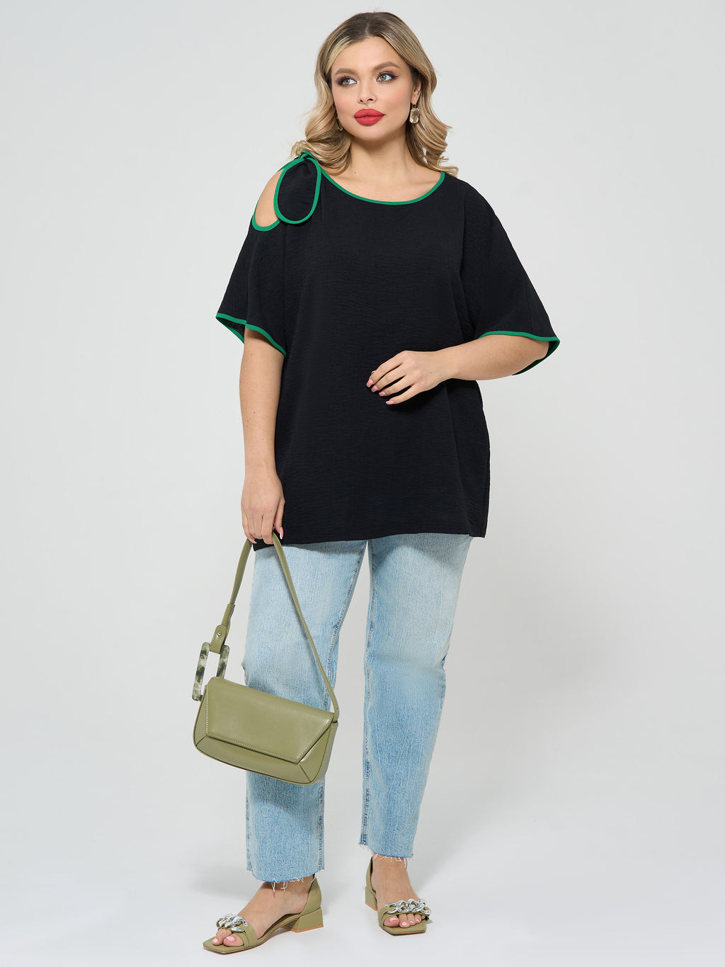 Блузка 0324-1 чёрный