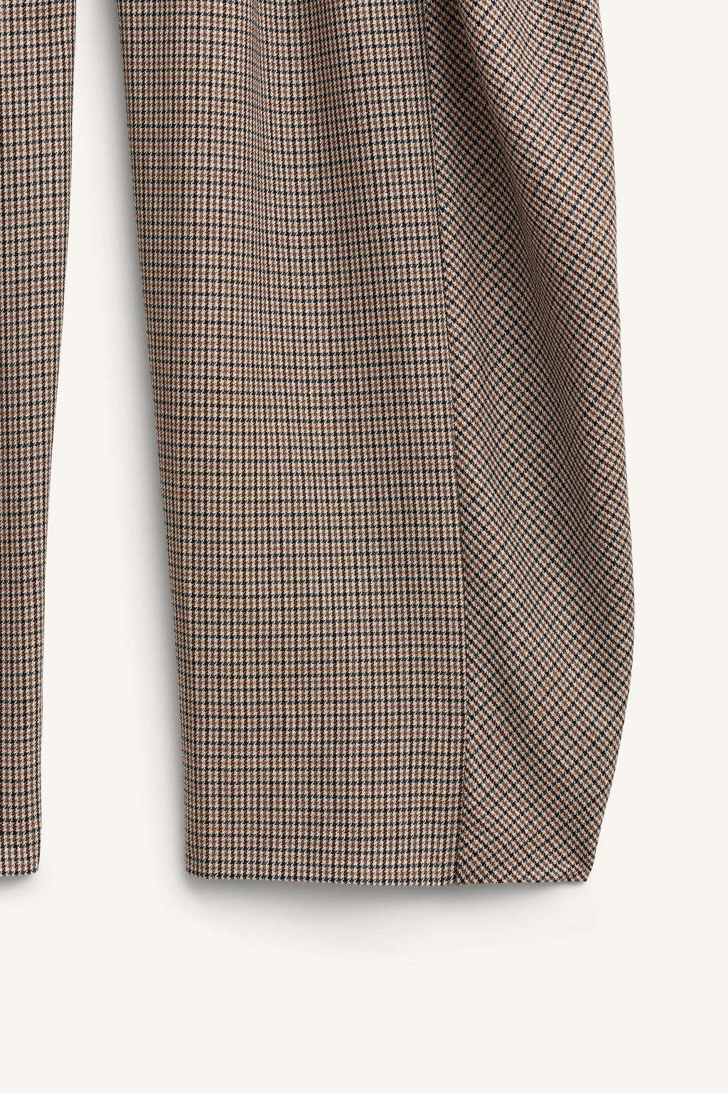 LIMITED EDITION BALLOON CHECK TROUSERS WITH WOOL