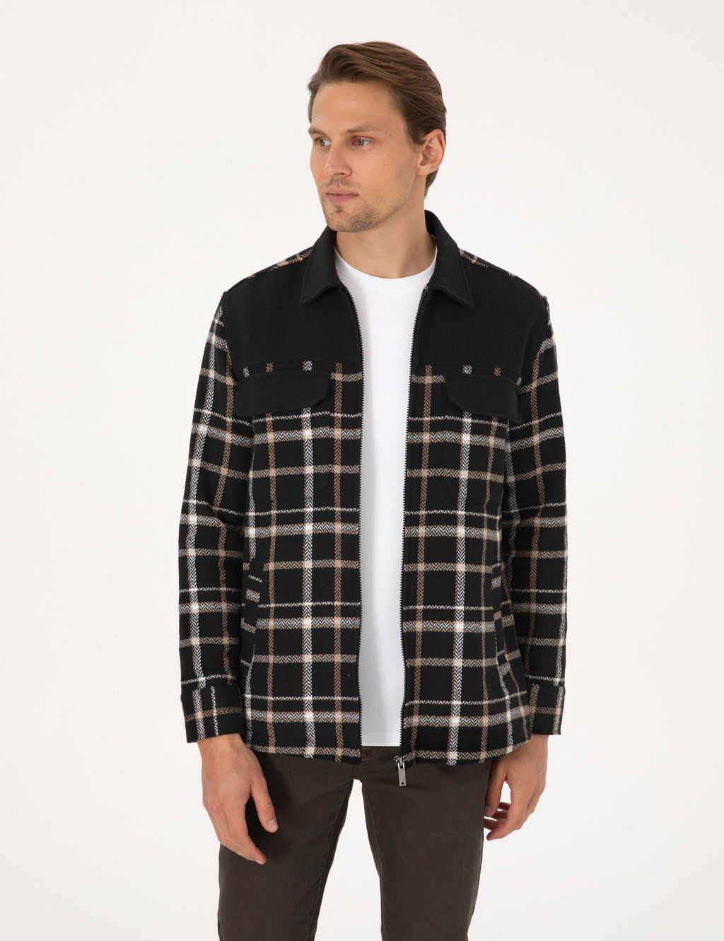 Siyah Comfort Fit Uzun Kollu G_mlek - Pierre cardin фото 3