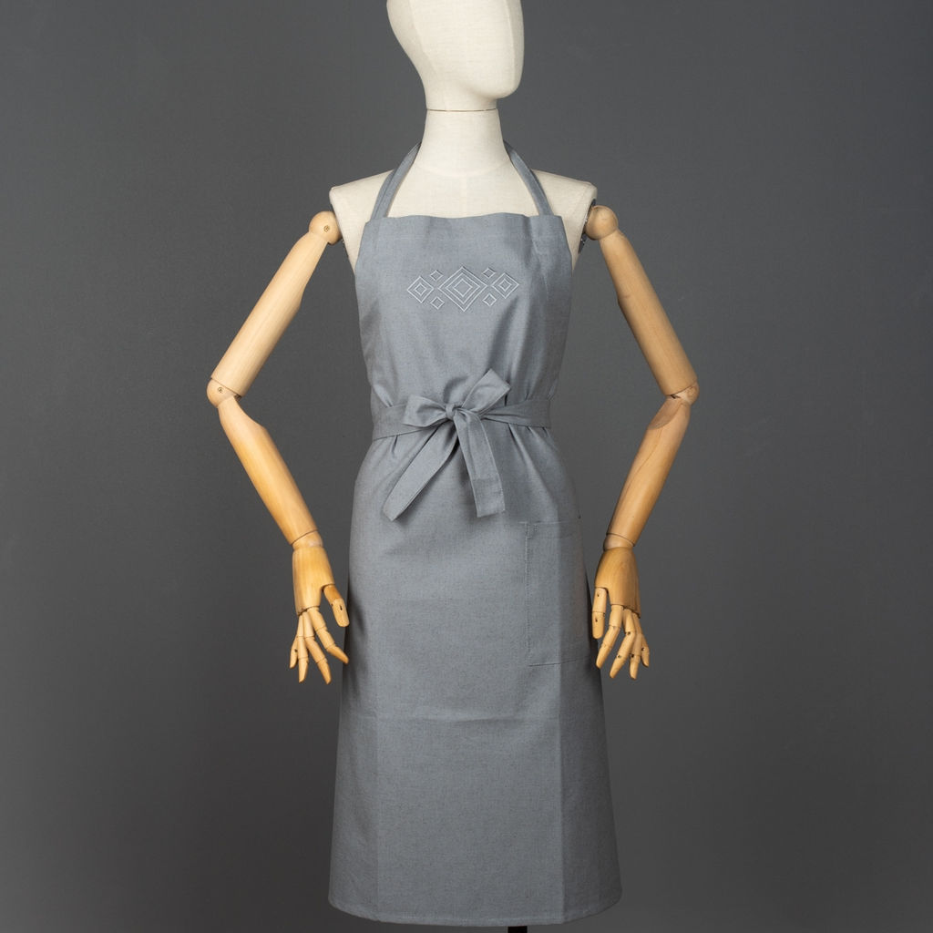 24С39-ШР/039/в/с.уп. Фартук 90*65 Ромб-2 цв. 1872 рис. 156 сине-бирюзовый - Текс-дизайн фото 4