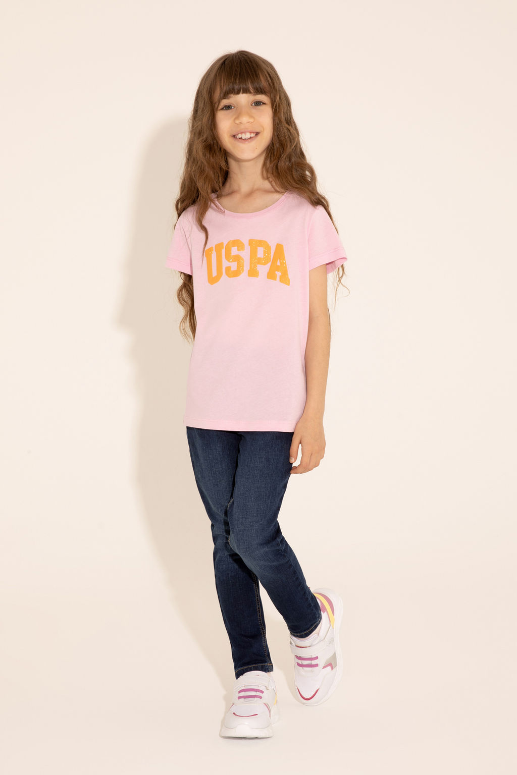 Брюки U.S. Polo Assn для девочек синие  фото 15