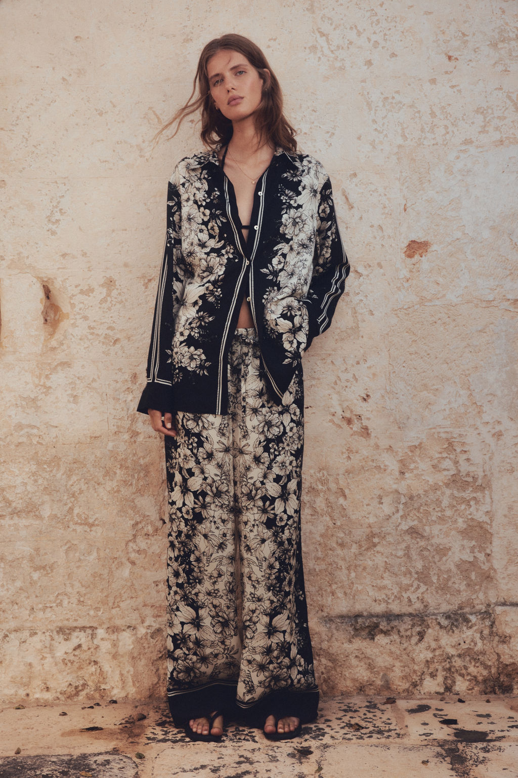 Pantal?n estampado con cord?n de ajuste - H&m фото 2