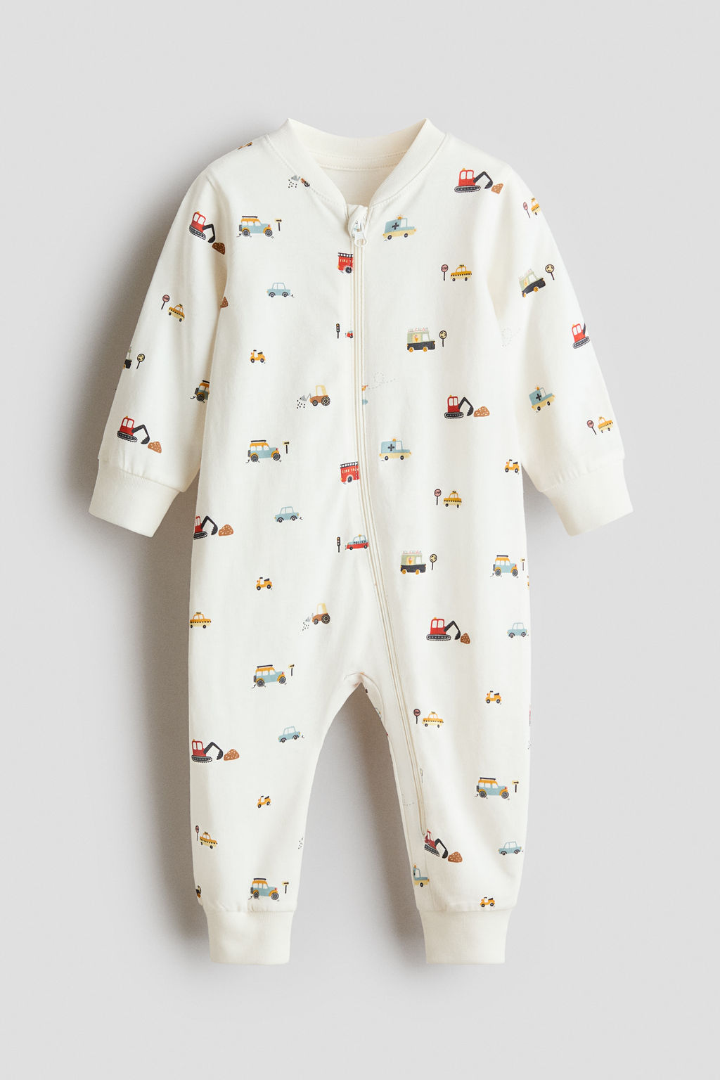 Pijama entero de algod?n con dise?o estampado