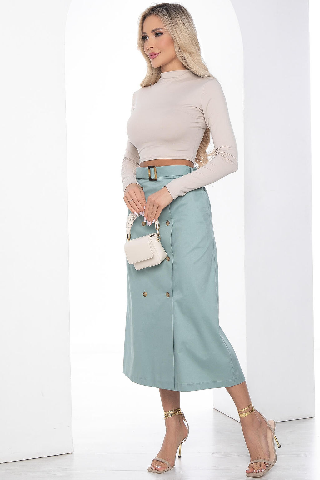Юбка Сигурни (мята) Ю10000 - Lt collection фото 4