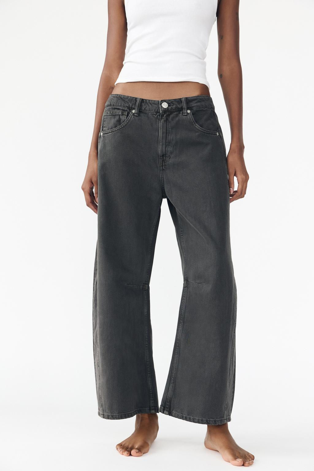 RELAXED BALLOON MID-WAIST TRF JEANS - Zara фото 13