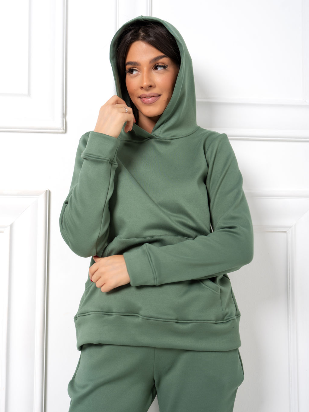 Костюм жен.спорт. С утепл. (мех)_390/оливковый - Ihomelux фото 8