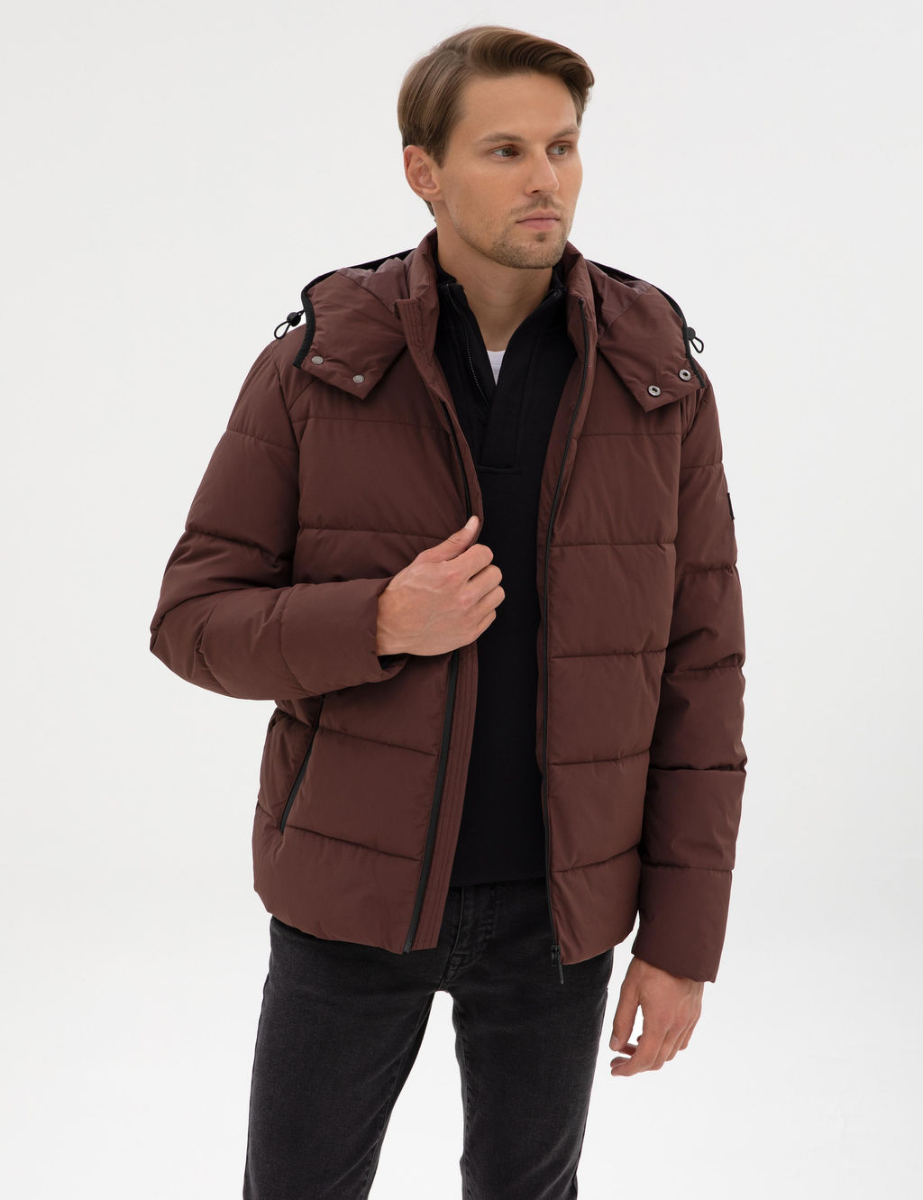 Kahverengi Kap__onlu _i_me Mont - Pierre cardin фото 10