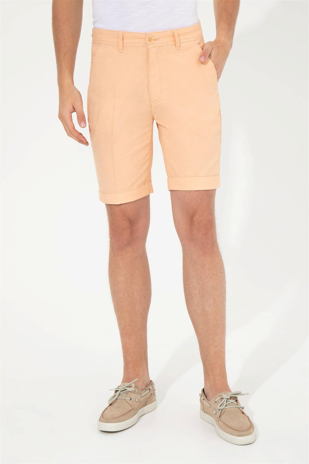 U. S. Polo Assn Мужские оранжевые тканые шорты - U.s. polo assn фото 9