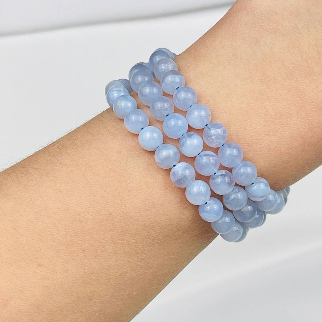 Бусины для украшений из Голубого агата 39 см