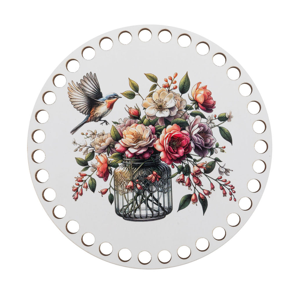 Заготовка для декорирования Love2art ДВ-01 Набор донышек для вязания Глянцевый фанера d 15 см х 0.4 см 2 шт 08 Лошадь фото 11