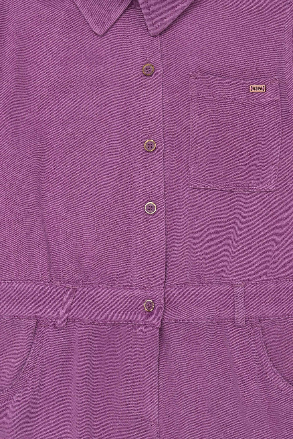 U. S. Polo Assn Фиолетовое тканое платье для девочки - U.s. polo assn фото 6