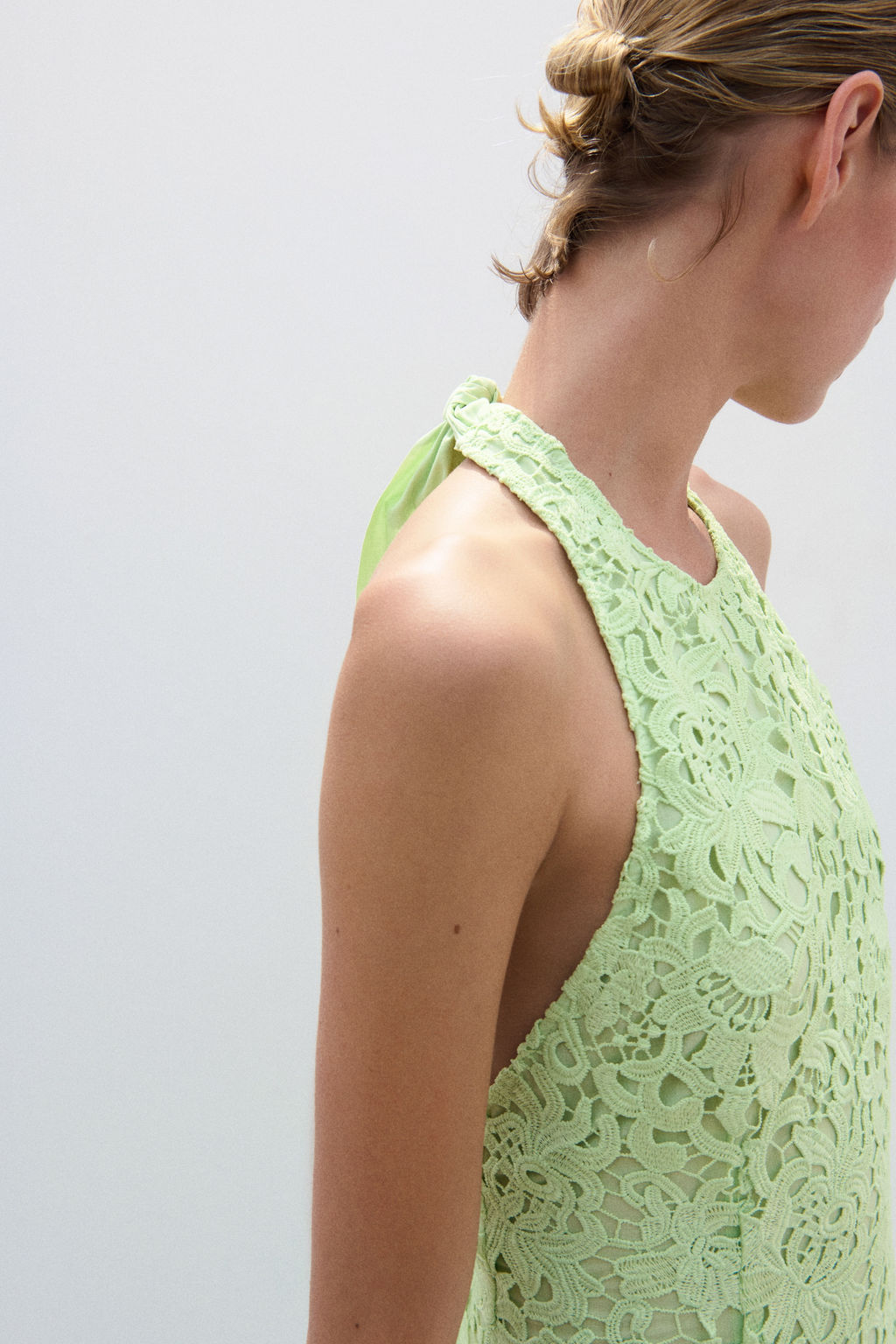 Vestido halter de encaje - H&m фото 4