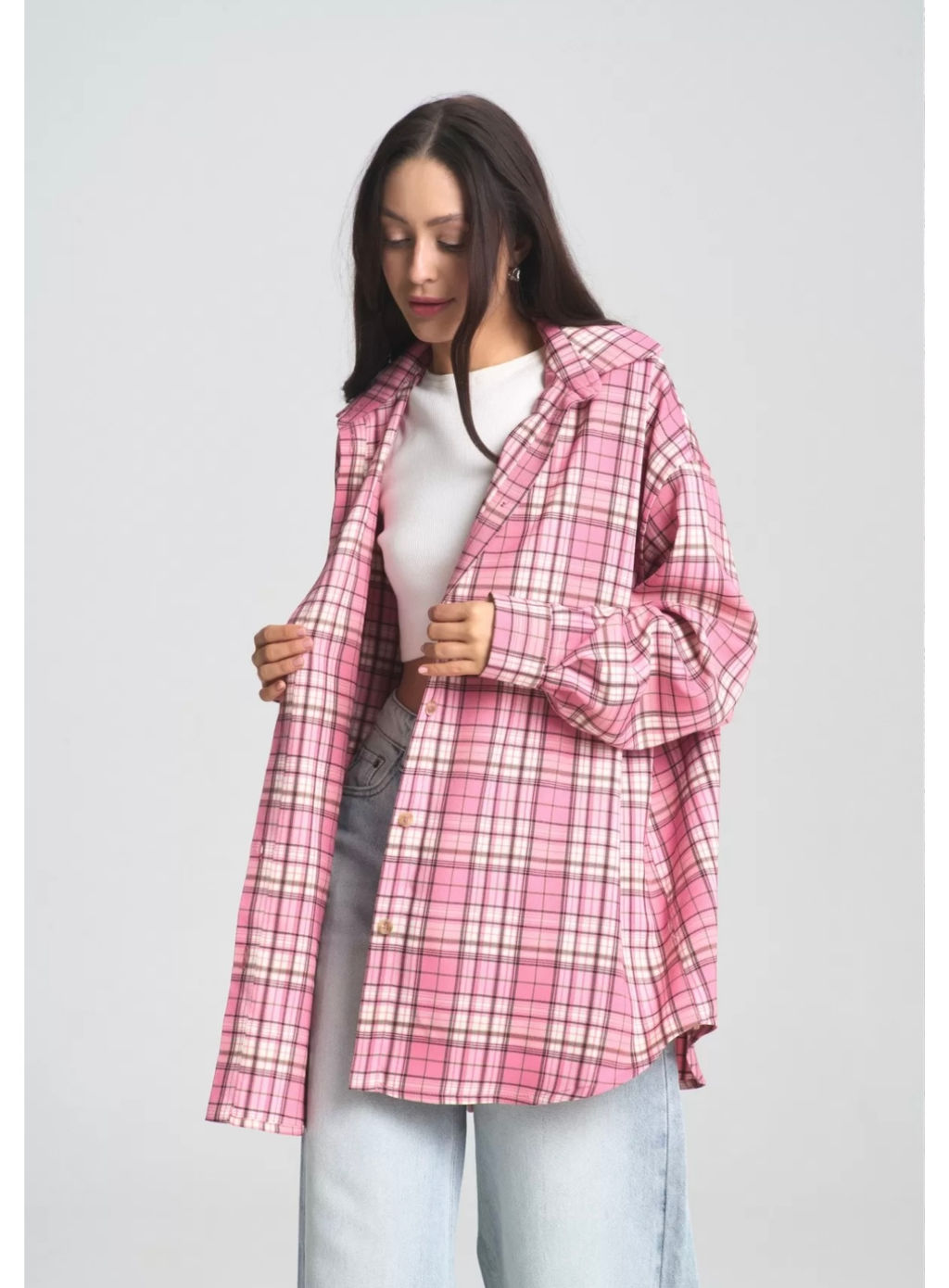 Рубашка в клетку Pink