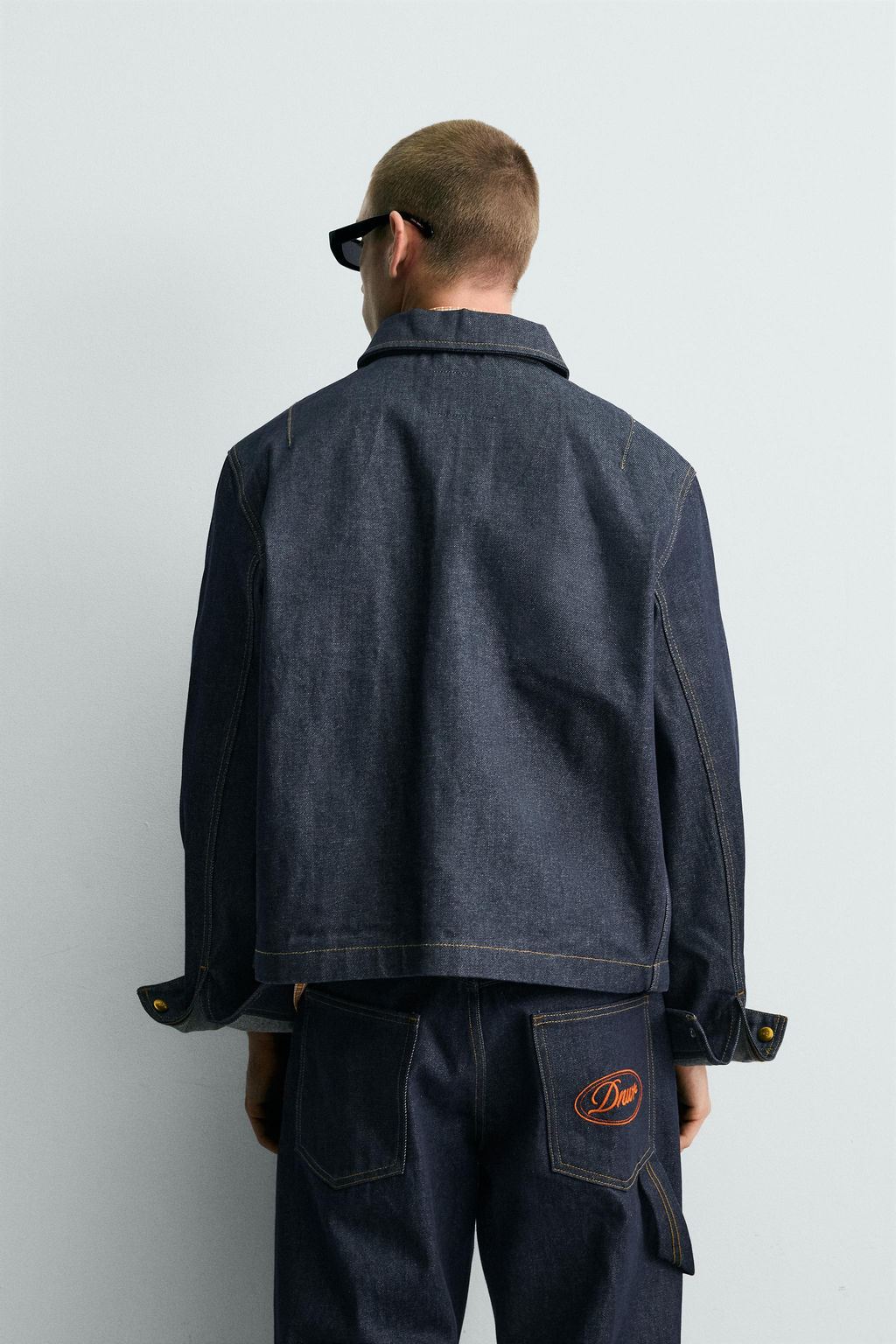 CAZADORA DENIM RELAXED FIT BORDADO / ?ndigo - Zara фото 3