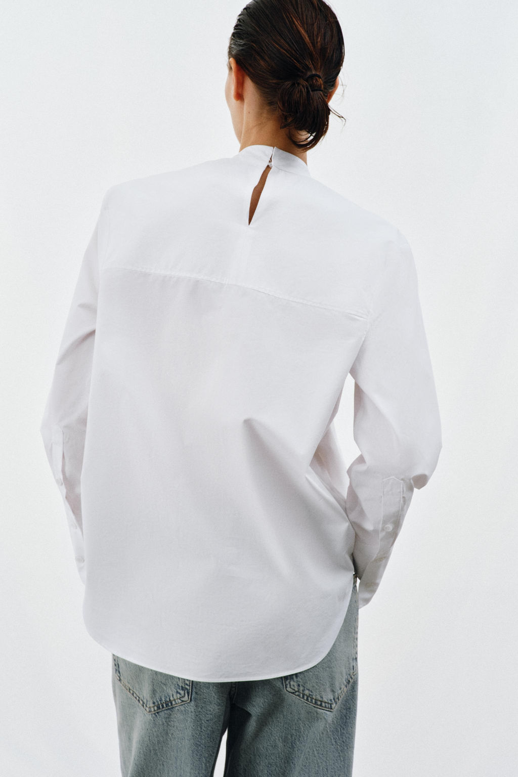 ZW COLLECTION POPLIN SHIRT WITH TIE DETAIL - Zara фото 17