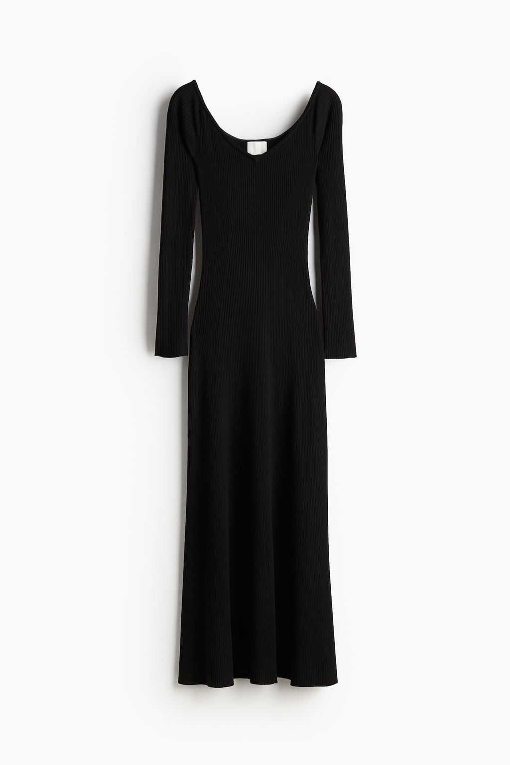Vestido off-the-shoulder en punto de canale - H&m фото 6