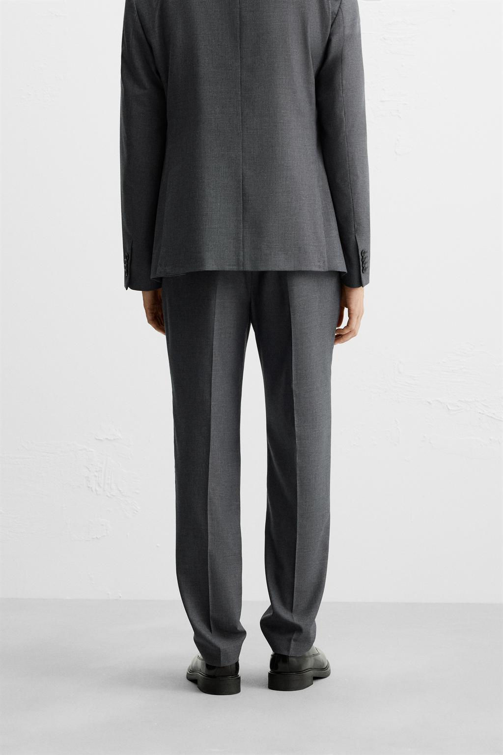 HOUNDSTOOTH SUIT TROUSERS - Zara фото 3