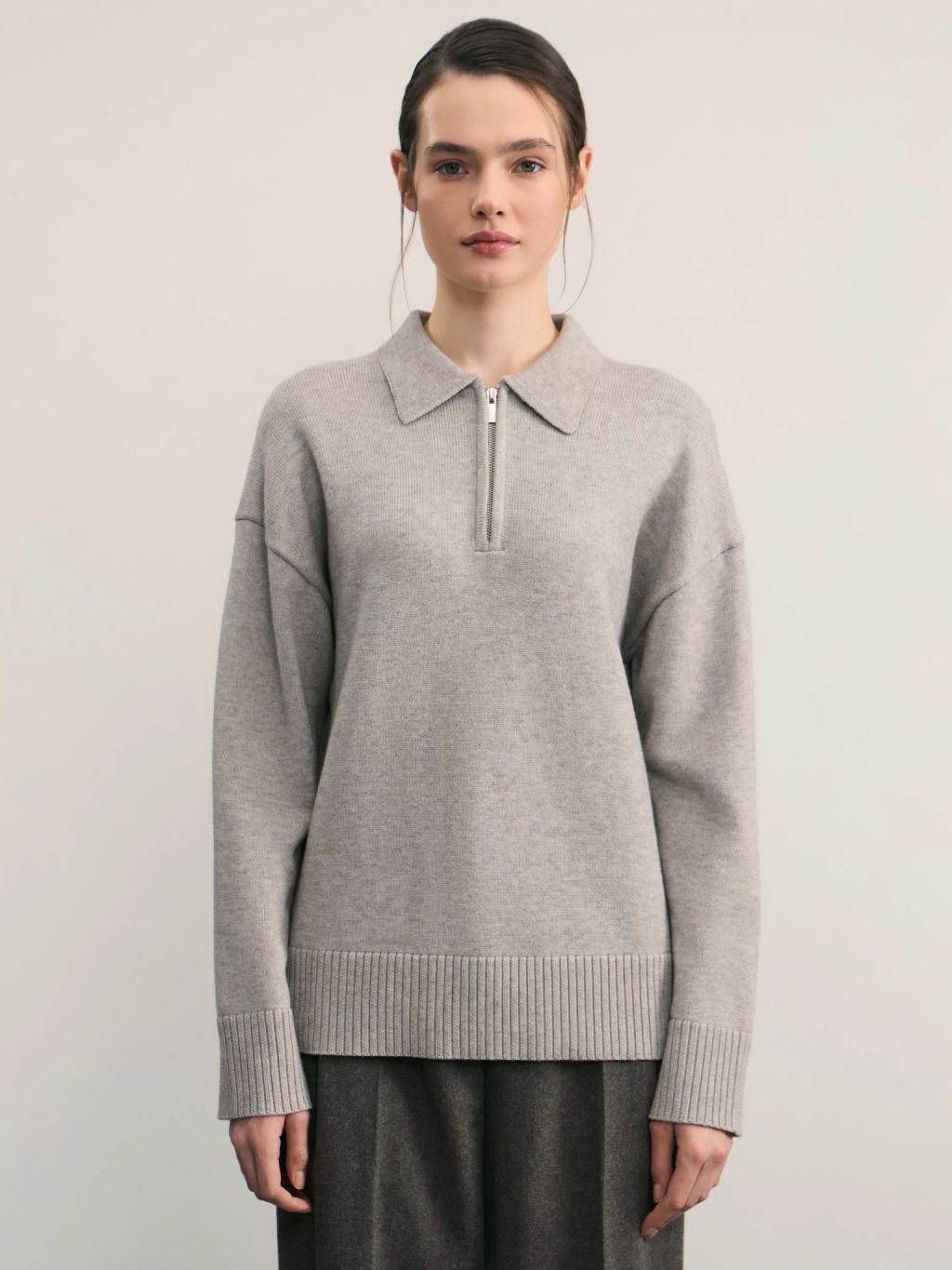 Джемпер поло с молнией / Zarina  фото 3