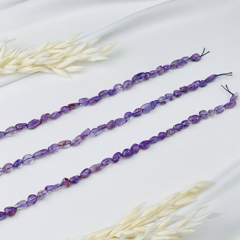 Бусины для украшений из Ауралита (Канадский Аметист) 39 см