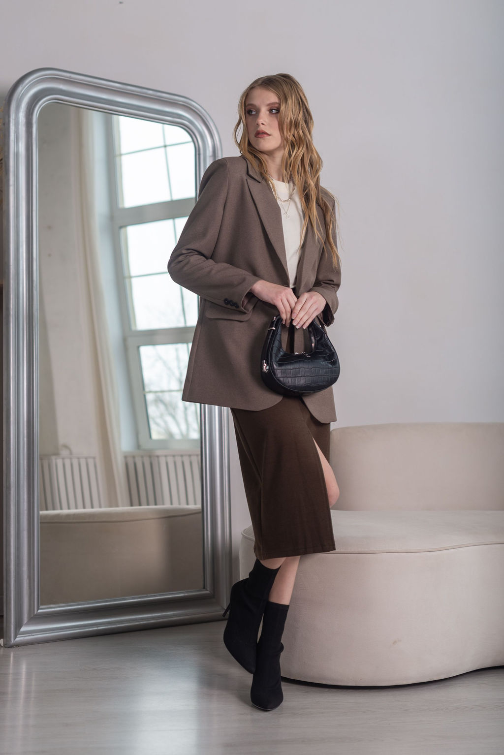 Юбка Азалия (коричневый) - Nadi bordo фото 9