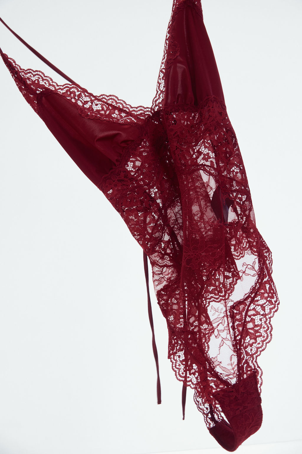 Body de microfibra y encaje - H&m фото 8