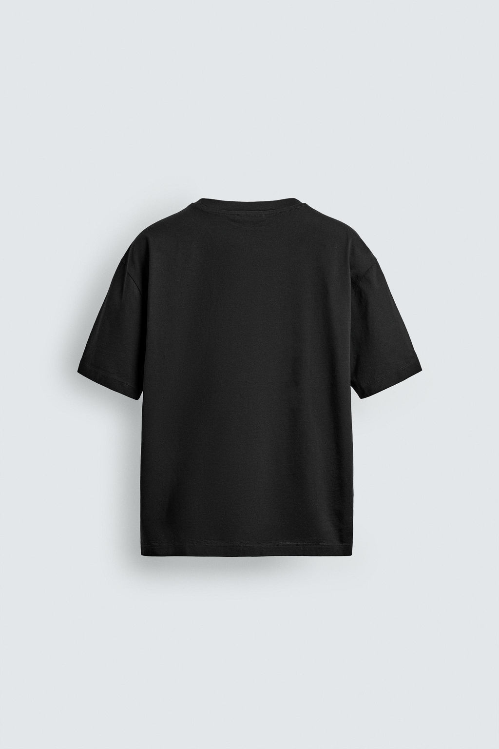 CAMISETA CROPPED FIT ACABADO MERCERIZADO / Negro - Zara фото 7