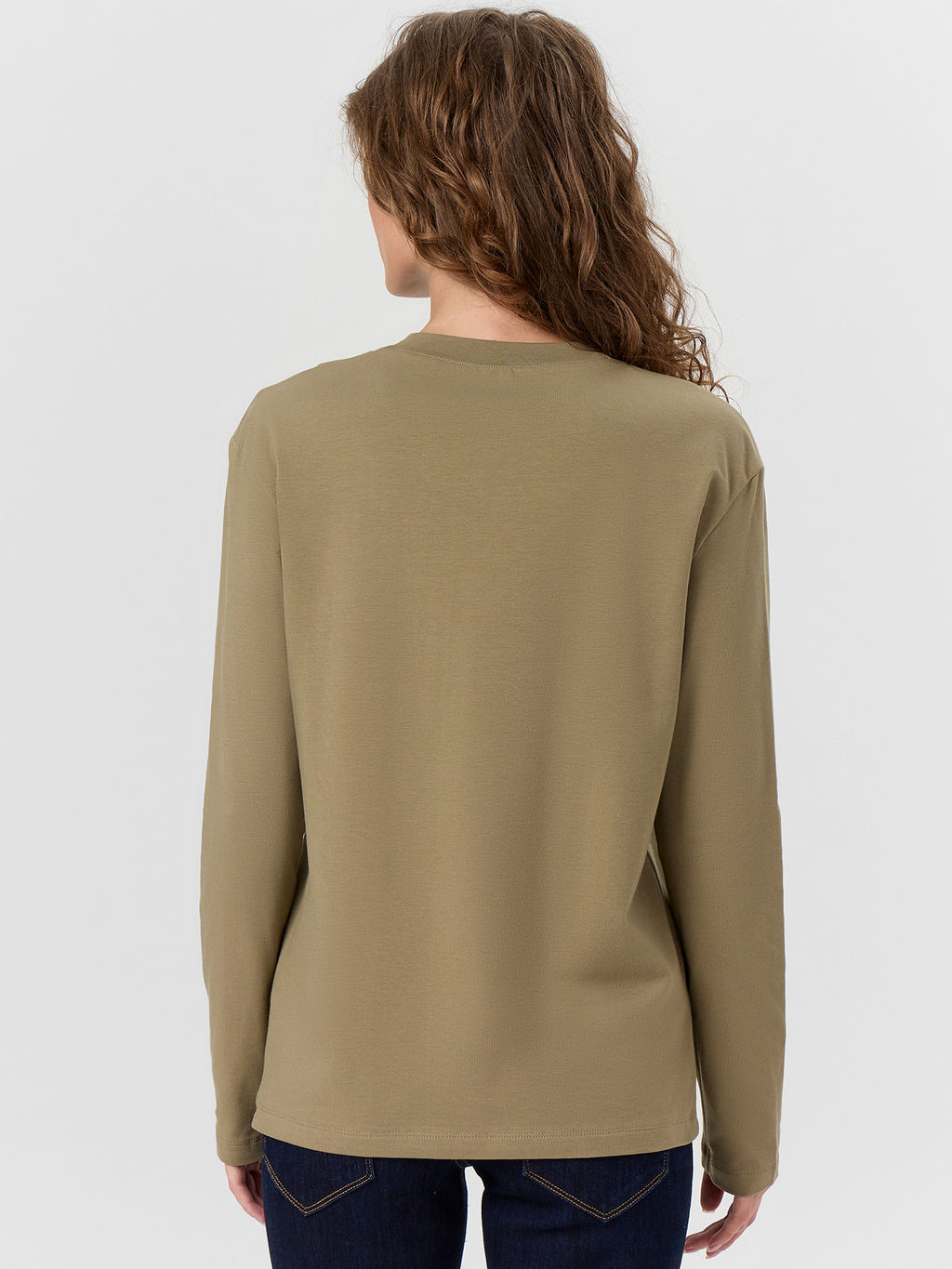 Лонгслив женский хаки - Mark formelle фото 2