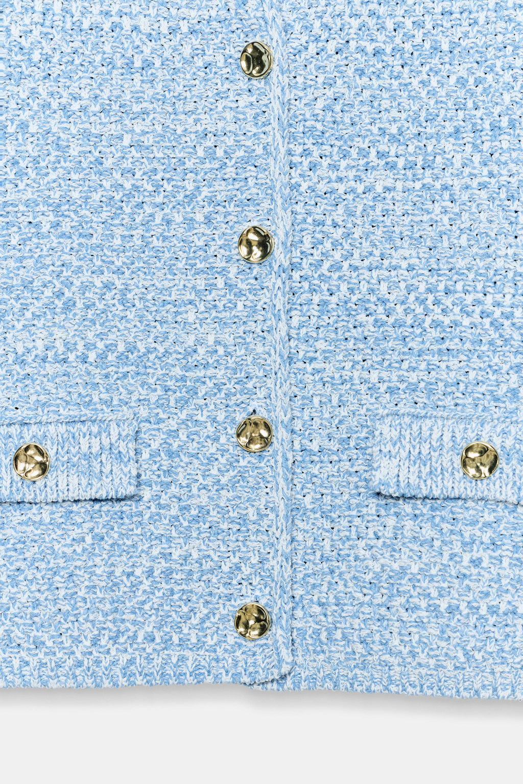 CHAQUETA PUNTO MANGA FRANCESA / Azul cielo - Zara фото 7