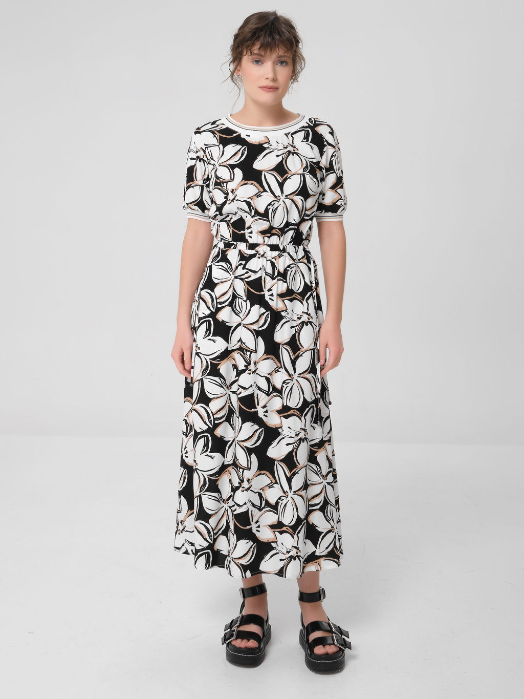 Платье из вискозы с принтом - Stilla фото 3