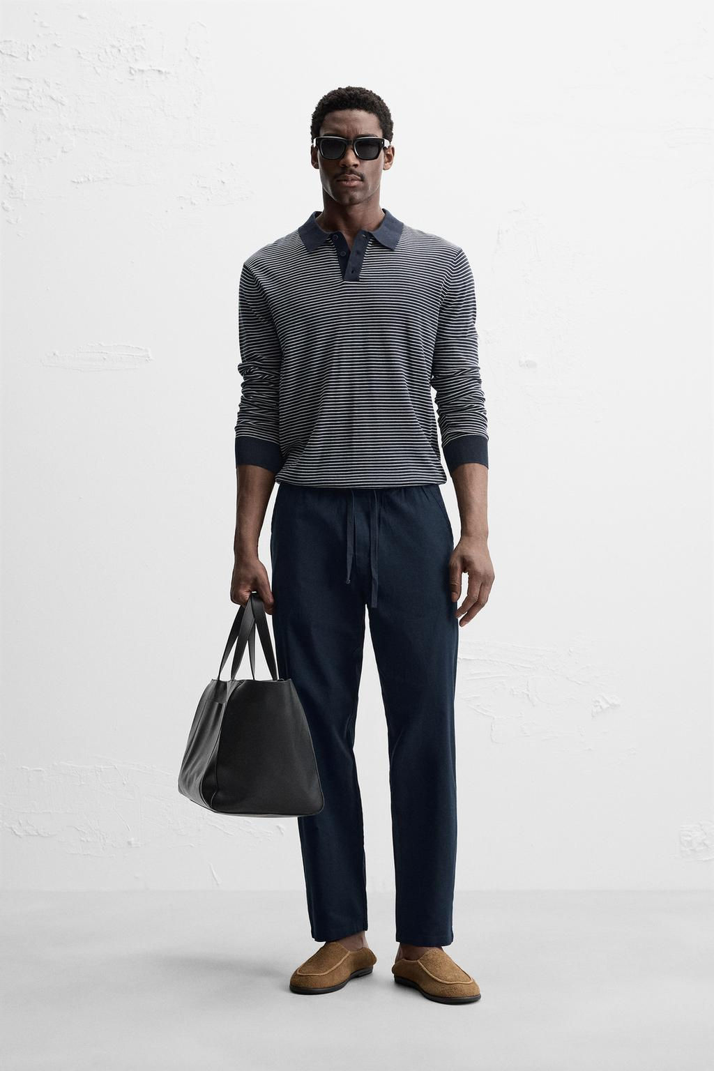 RELAXED FIT JOGGER WAIST TROUSERS - Zara фото 31