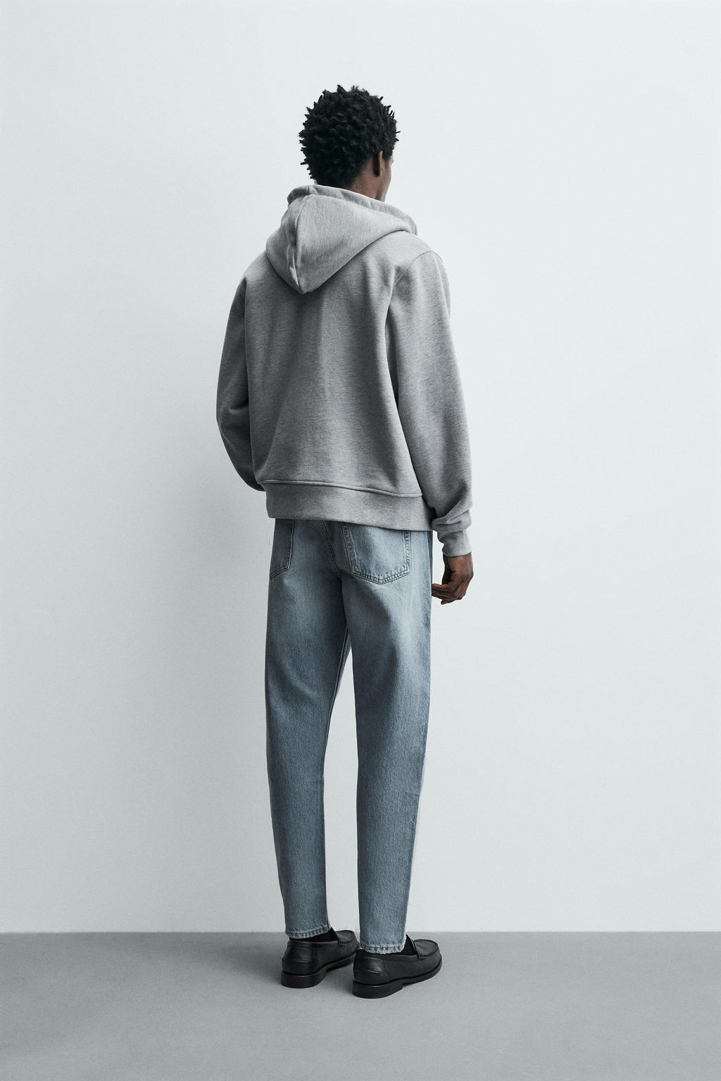 JEANS SLIM TAPERED FIT / Azul medio - Zara фото 3