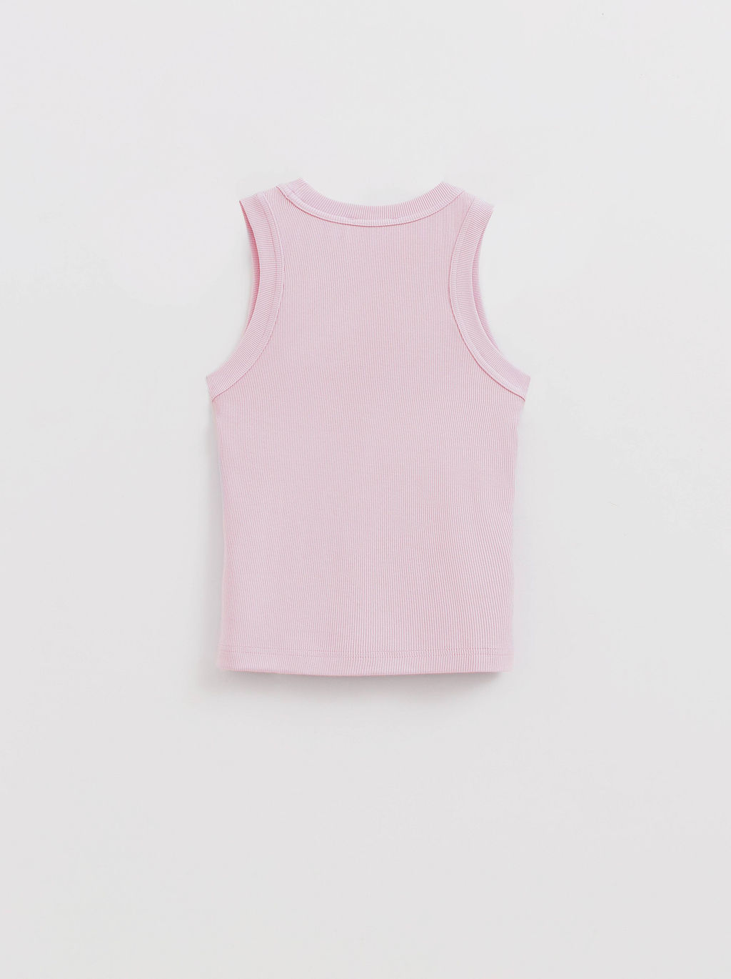 CONTE Базовый топ из вискозы в рубчик без рукавов LD 2846 pink diamond - Conte elegant фото 6