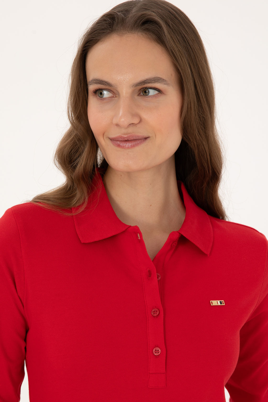 Kad_n K_rm_z_ Basic Sweatshirt Sepette S_rpriz _ndirim - U.s. polo assn фото 9