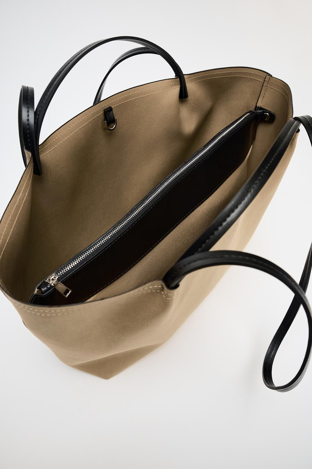 DOUBLE HANDLE TOTE BAG - Zara фото 6