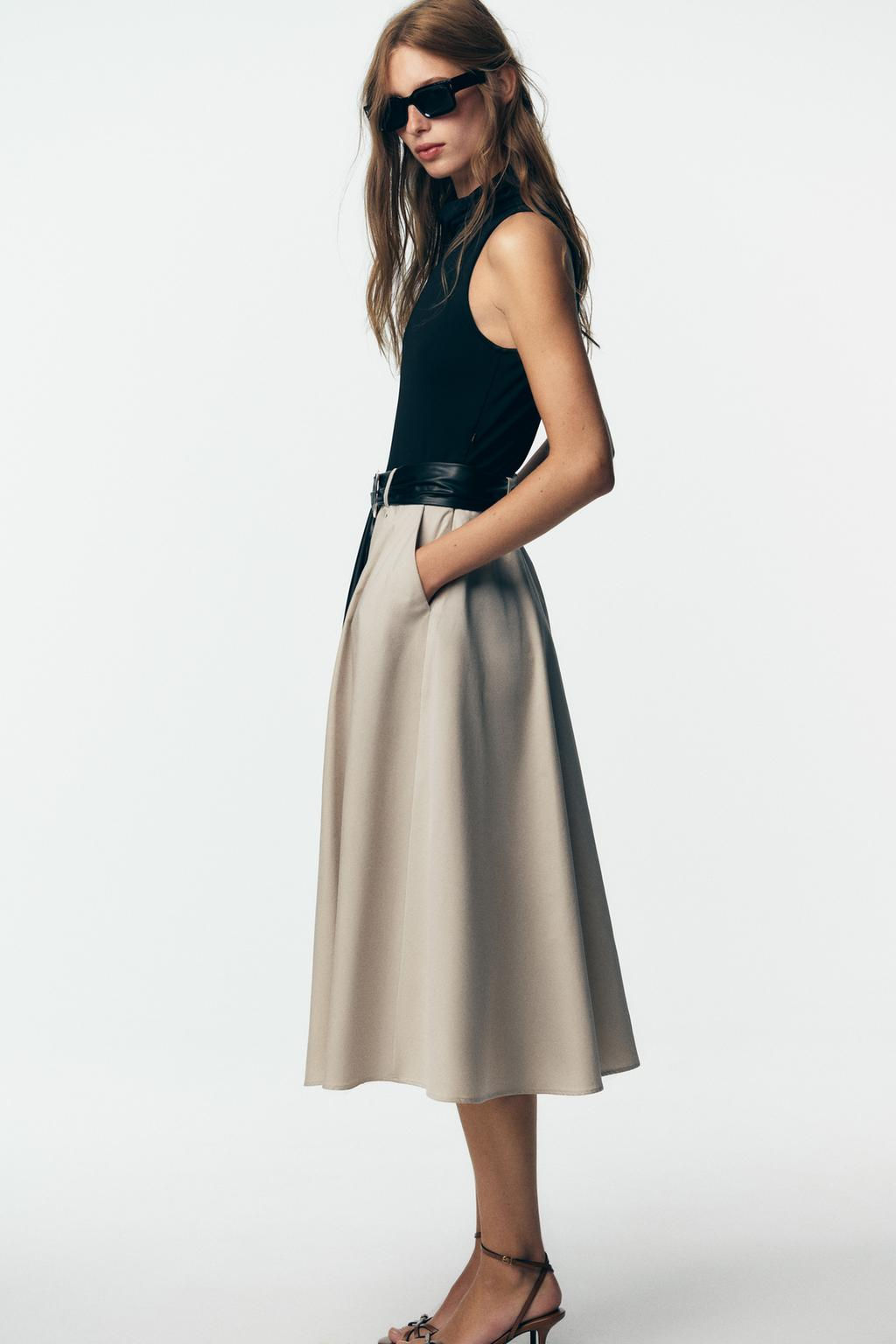 BELTED COMBINATION DRESS - Zara фото 4
