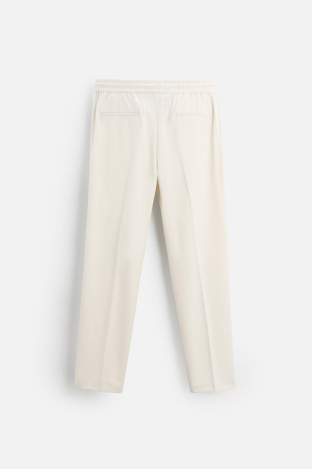 COMFORT FIT JOGGER WAIST TROUSERS - Zara фото 35