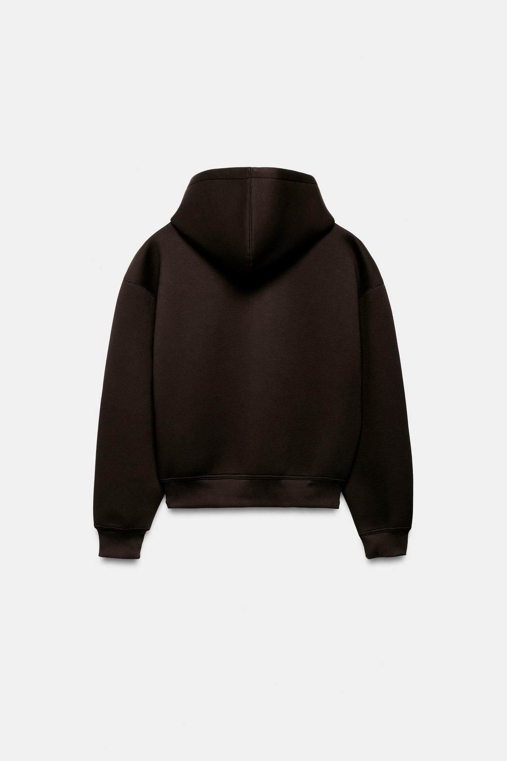 NEOPRENE-EFFECT HOODIE - Zara фото 7