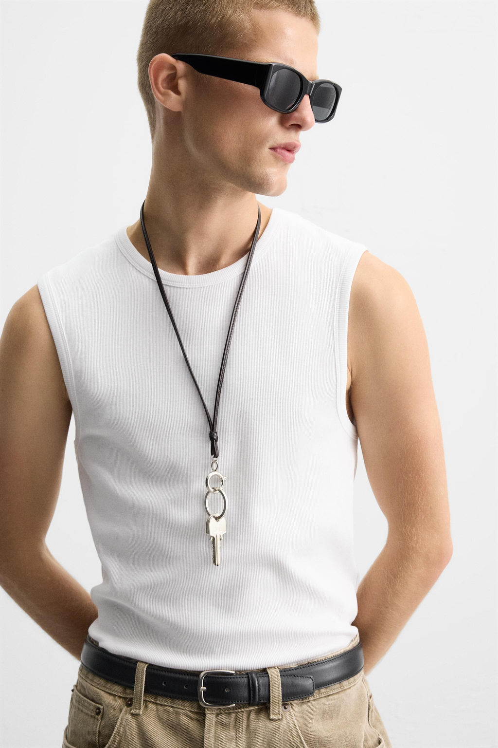 RIBBED TANK T-SHIRT - Zara фото 5