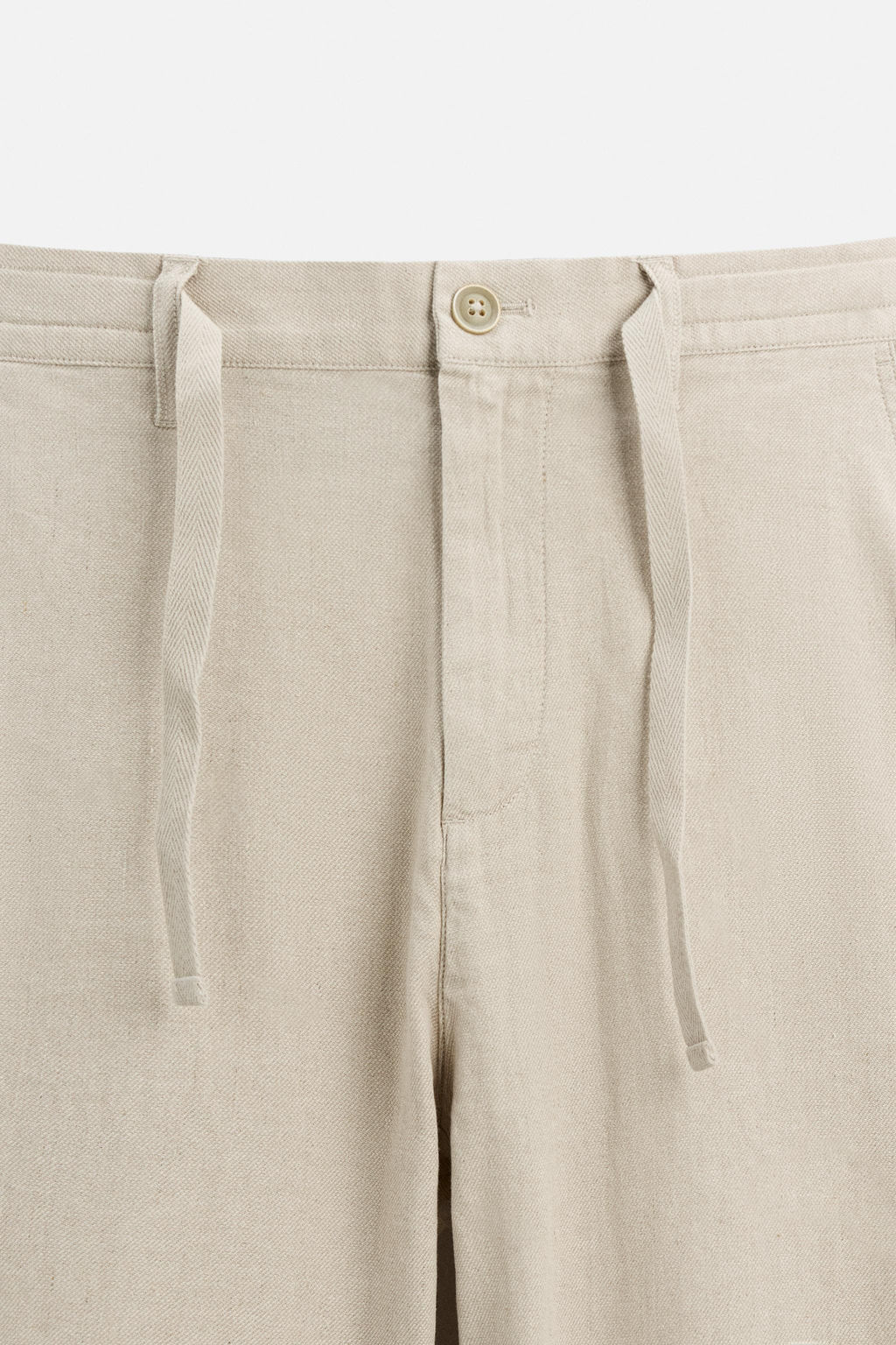 LINEN BLEND TROUSERS - Zara фото 7