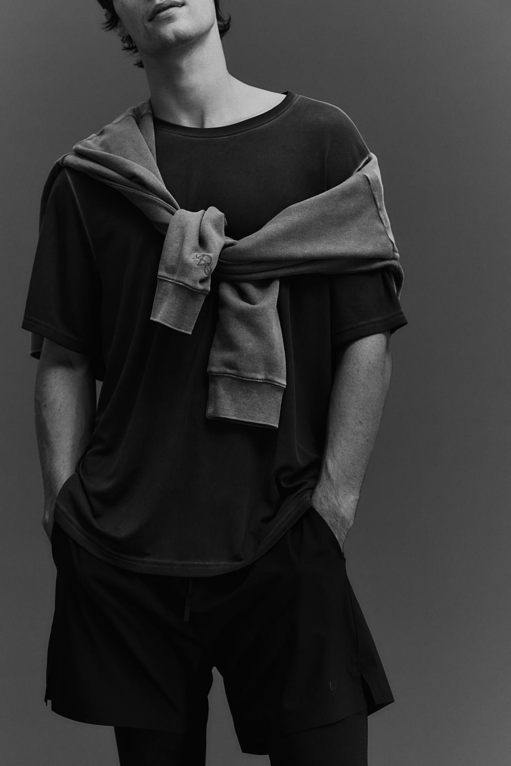 Pantalon corto de correr de doble capa en DryMove - H&m фото 2